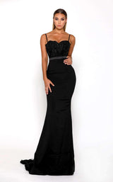 Portia and Scarlett Lody Sienna No Lace Train WH Black
