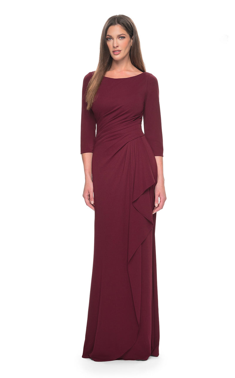 La Femme 31705 Women's Formal Evening & Wedding Guest Dress - Wine