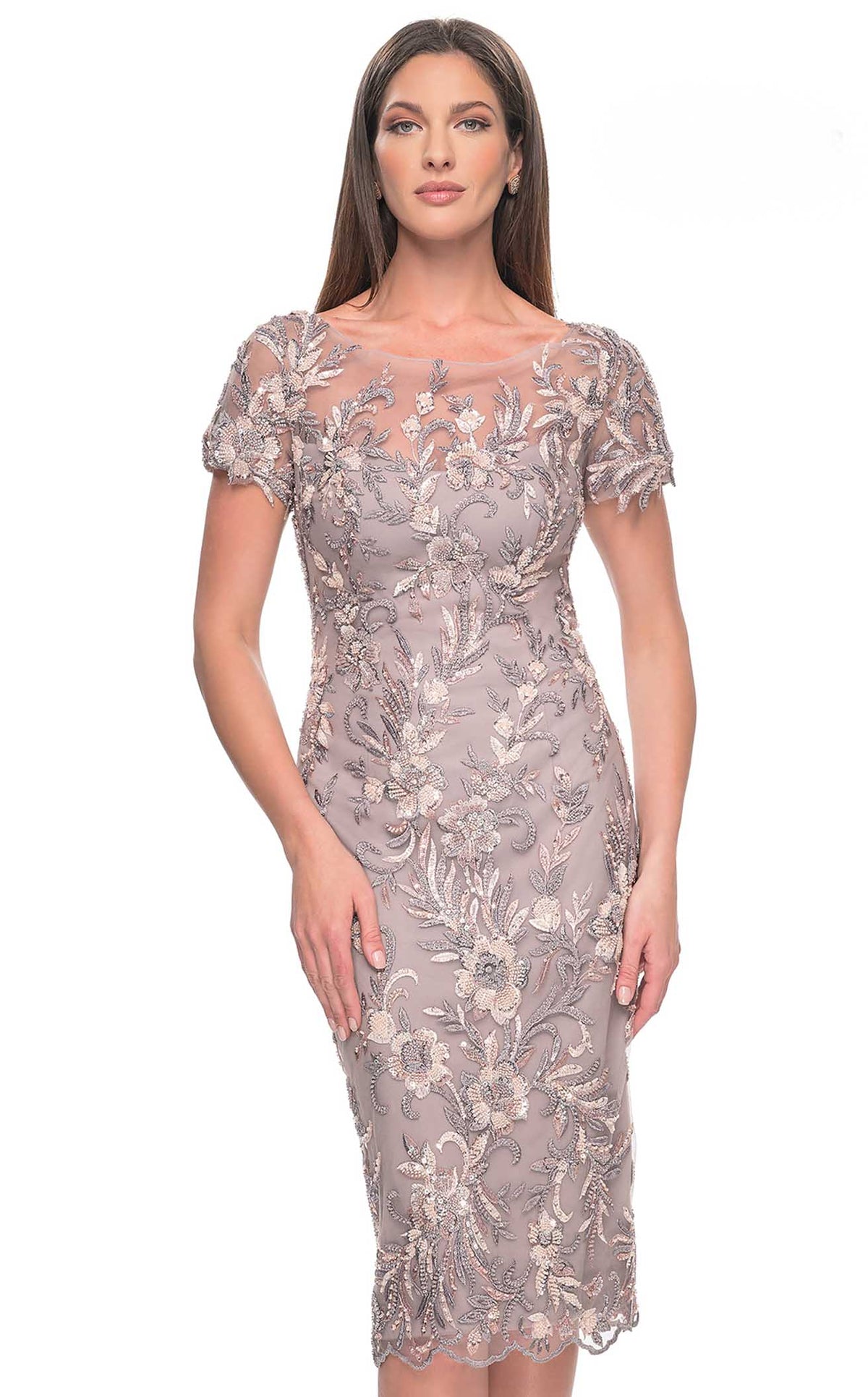 La Femme 31775CL Prom Dress - Dusty-Mauve