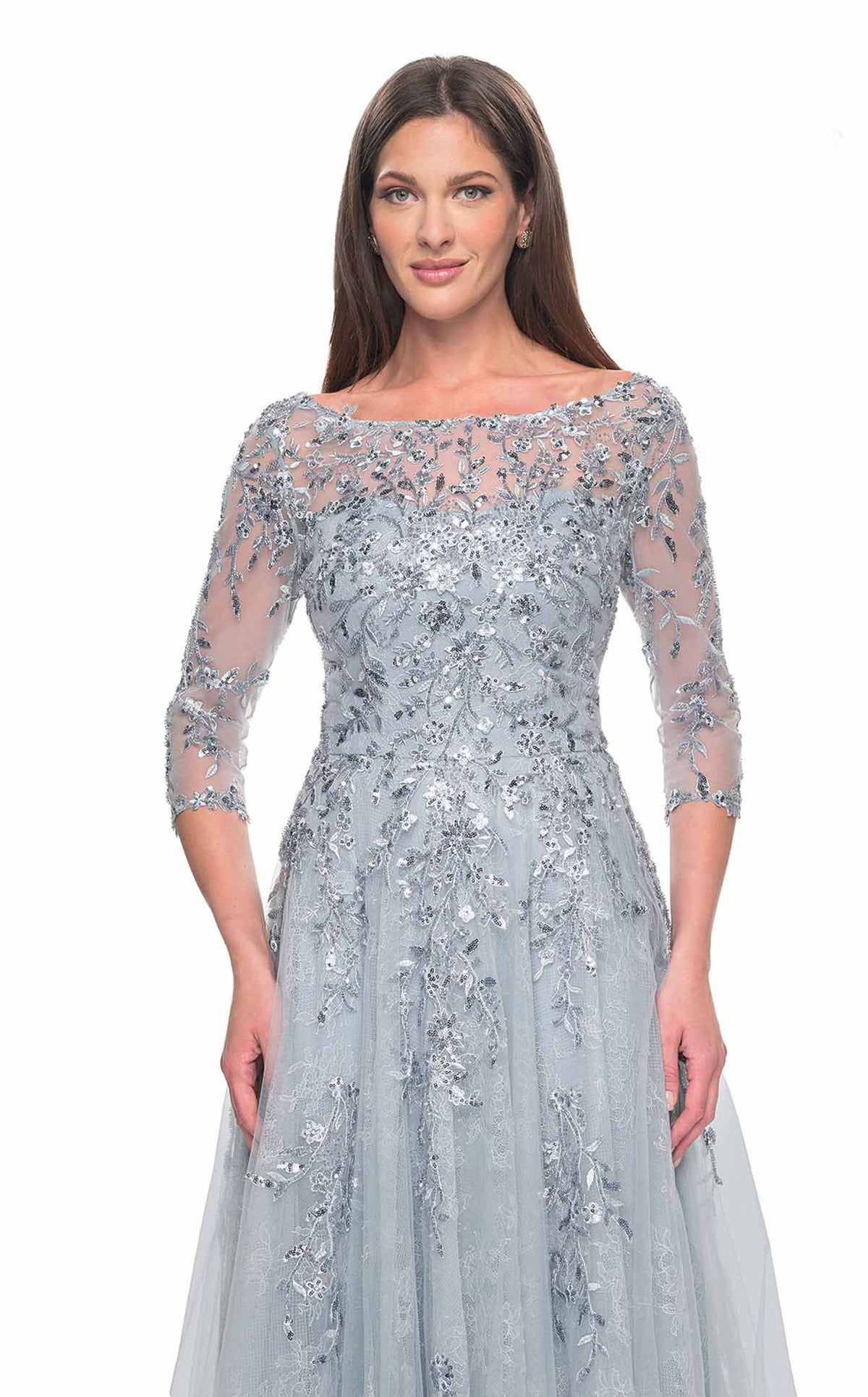 La Femme 31795 Prom Dress - Dusty Blue | NewYorkDress La Femme 31795 Prom Dress - Dusty Blue | NewYorkDress