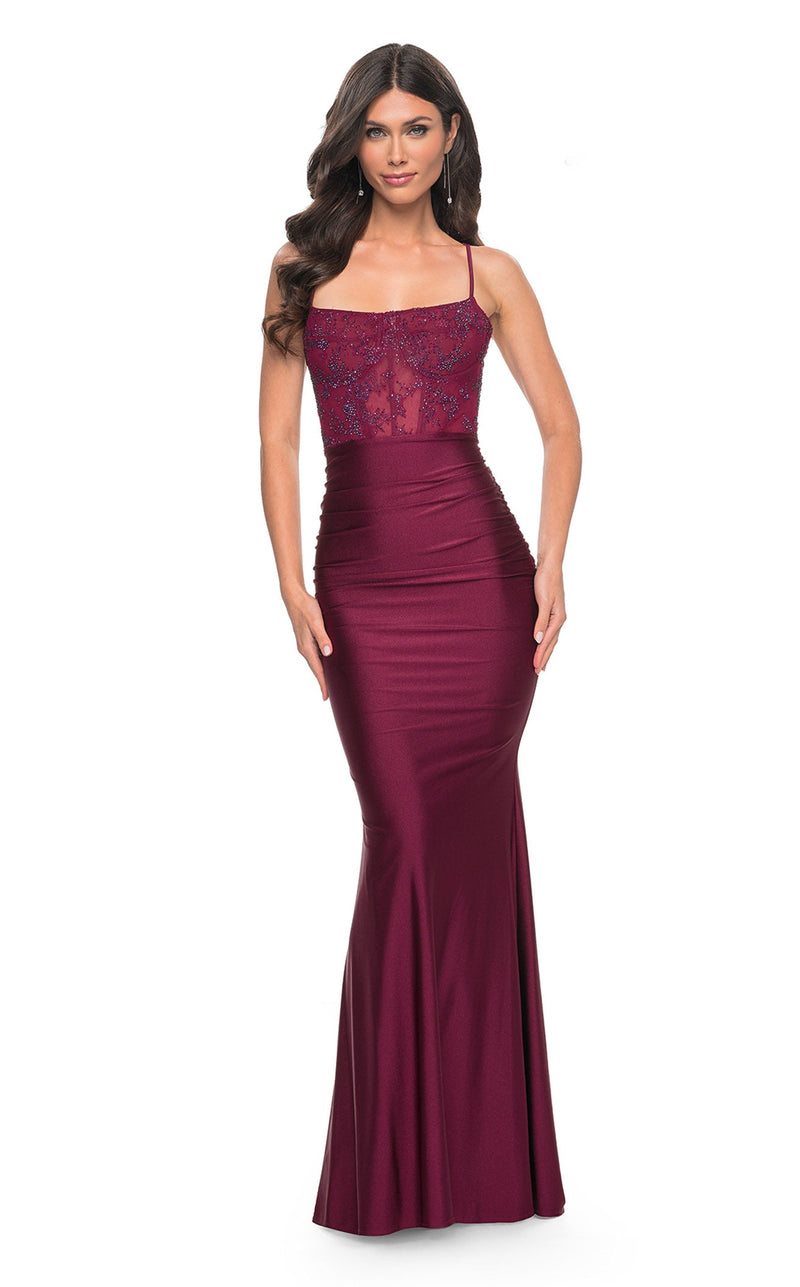 La Femme 31857 Prom Dress - Dark Berry | NewYorkDress La Femme 31857 Prom Dress - Dark Berry | NewYorkDress