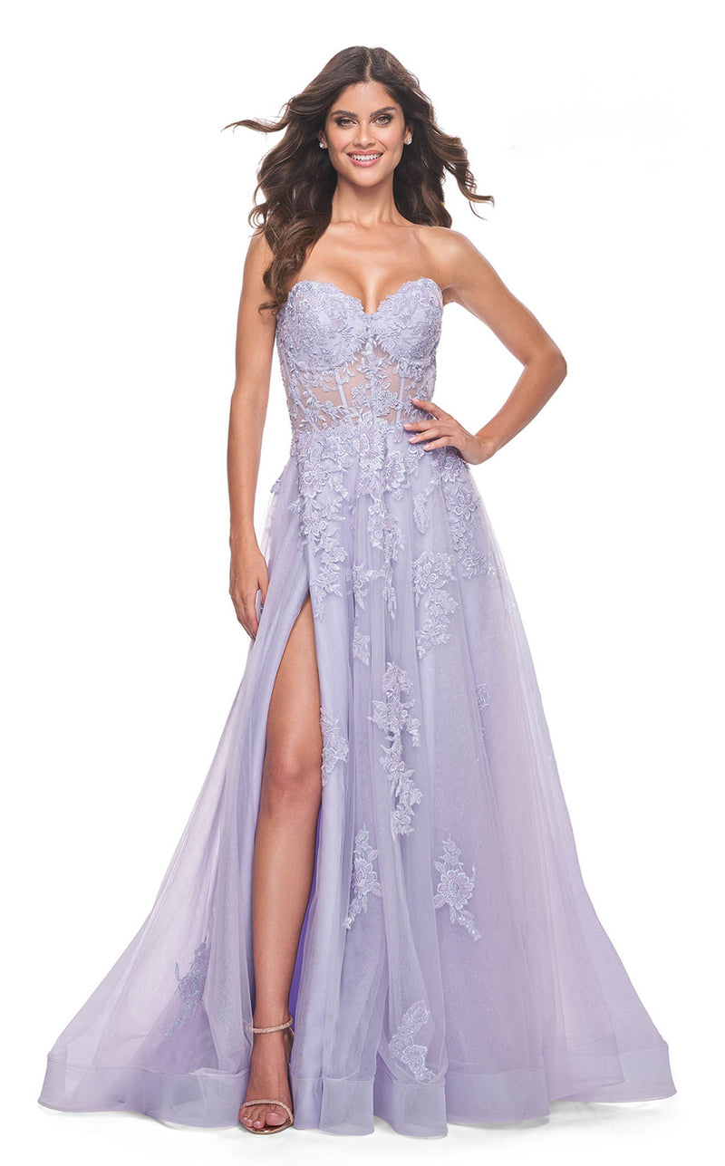 La Femme 32145 Prom Dress - Light-Periwinkle | NewYorkDress La Femme 32145 Prom Dress - Light-Periwinkle | NewYorkDress