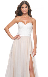 La Femme 32149 White/Nude
