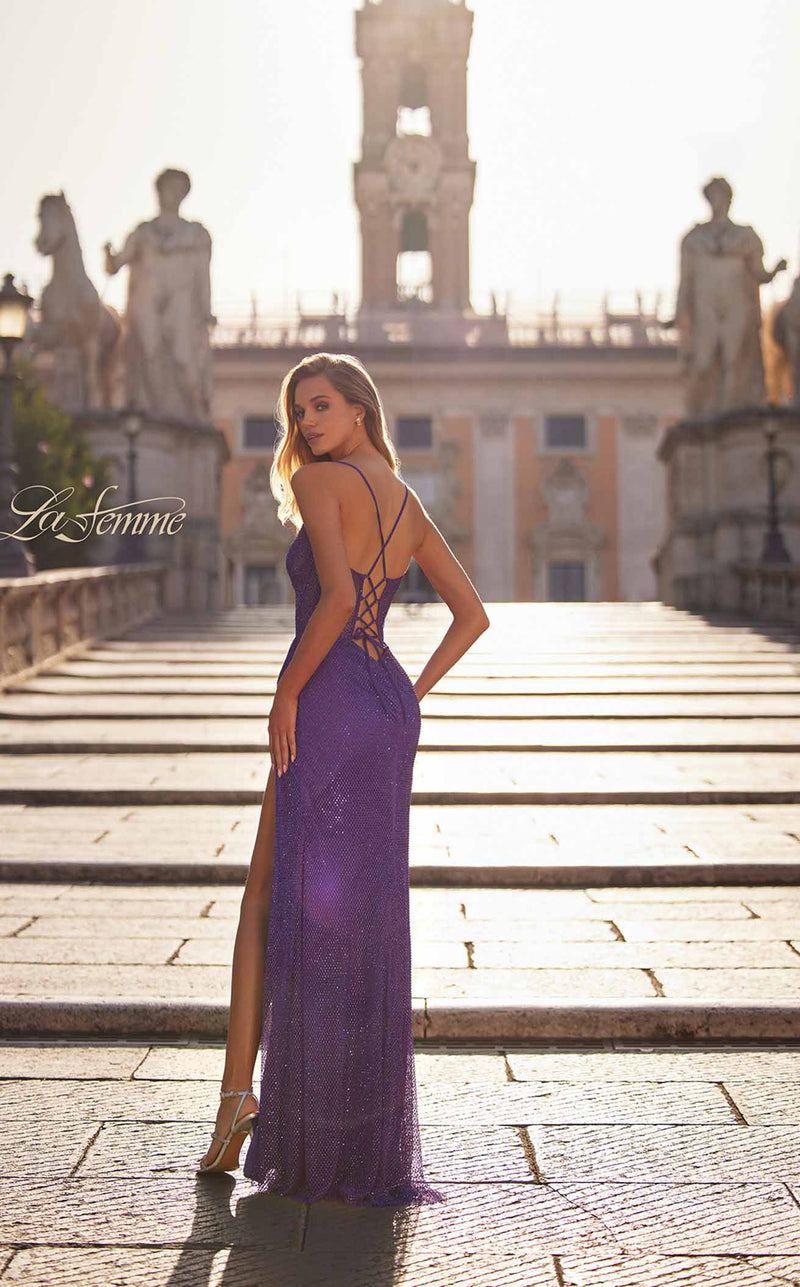 la femme purple dress Prom Dress Style #28621