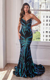 LaDivine CD0199 Black/Teal