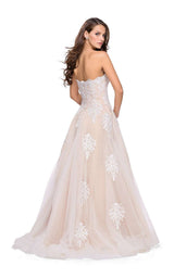 La Femme 25560 White/Nude