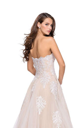 La Femme 25560 White/Nude