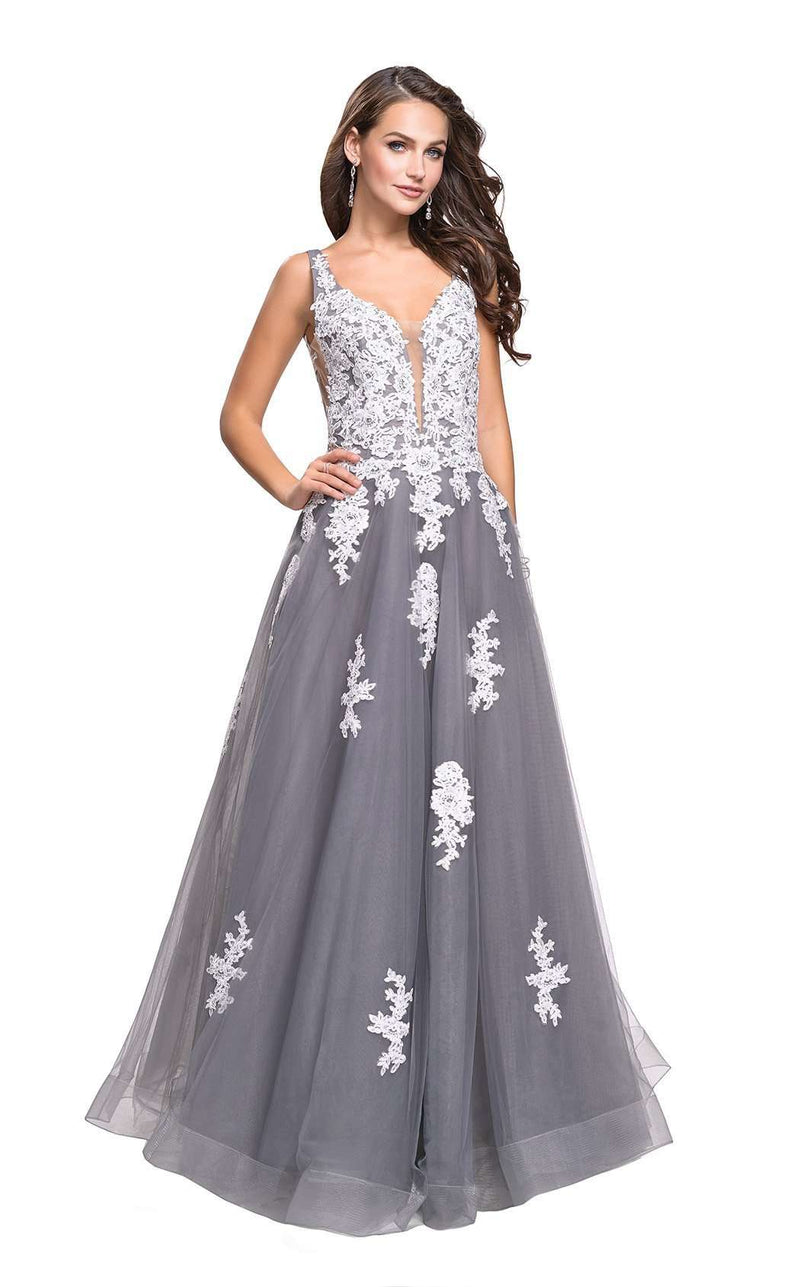 La Femme 25624 Grey-White