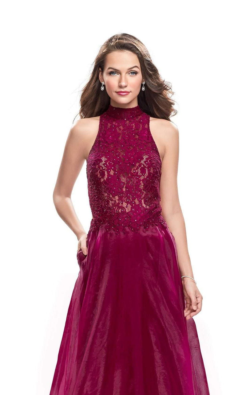 La Femme 25664 Prom Dress - Garnet | NewYorkDress La Femme 25664 Prom Dress - Garnet | NewYorkDress