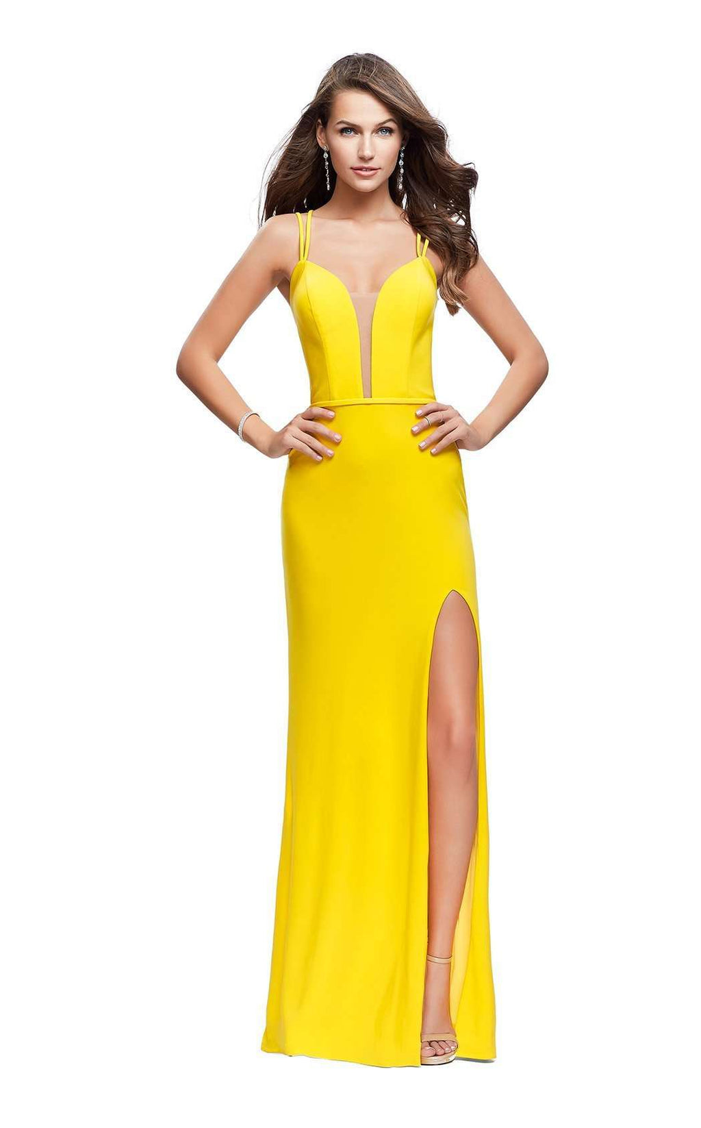la femme yellow prom dress Prom Dress Style #33431