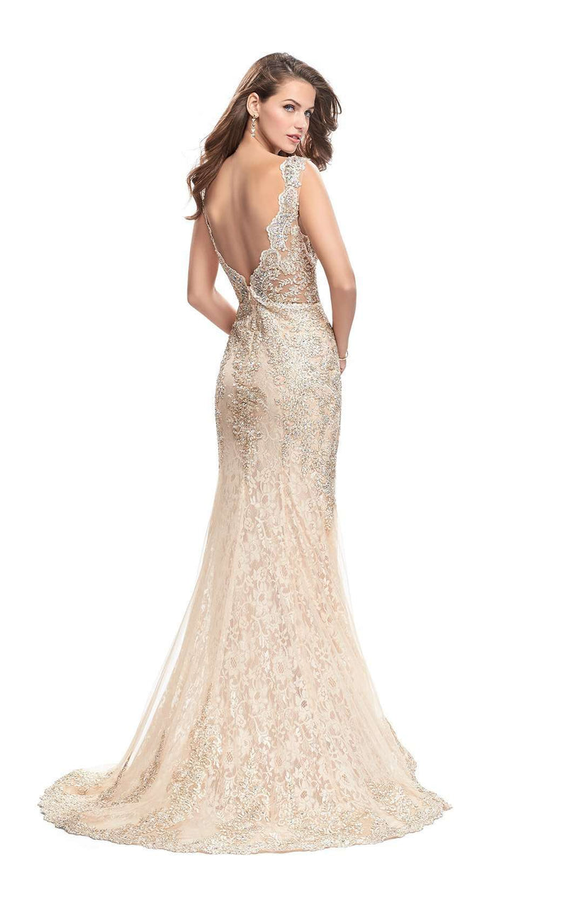 La Femme 26125 Gold-Nude