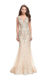 La Femme 26125 Gold-Nude