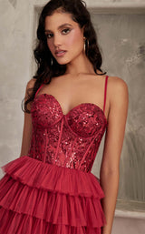 LaDivine CB143 Burgundy