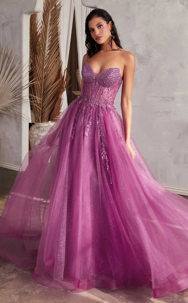 Purple Black Gothic Wedding Dresses Strapless Applique Lace Colorful Bridal  Gown | eBay
