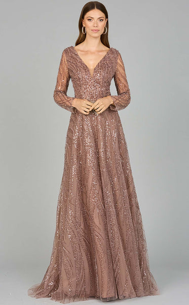 taupe color dress Lara 29052CL She features a V Size:45 / UK 11 / US 12 Classic Split Leather Men's dress for pregnant lady