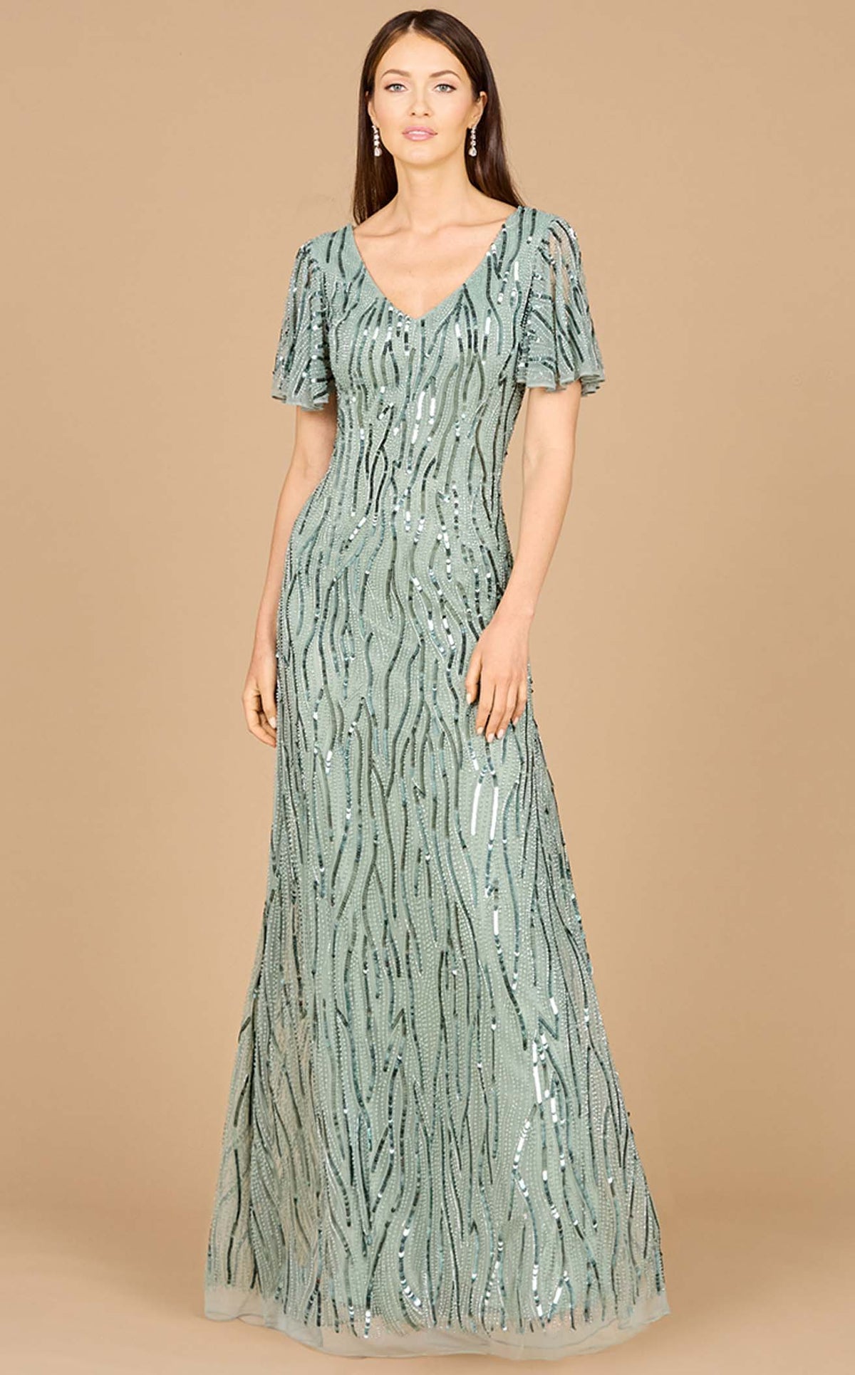 Lara 29074 Prom Dress - Green-Mist