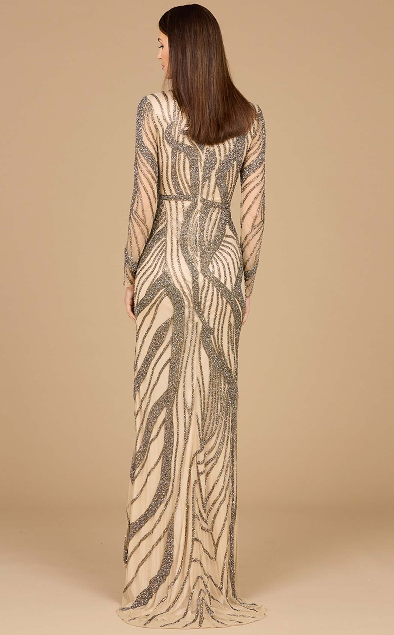 Lara 33404 - Nude Short Dress
