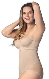 Leonisa 12811 Truly Invisible High Waist Bodysuit Tummy Shaper
