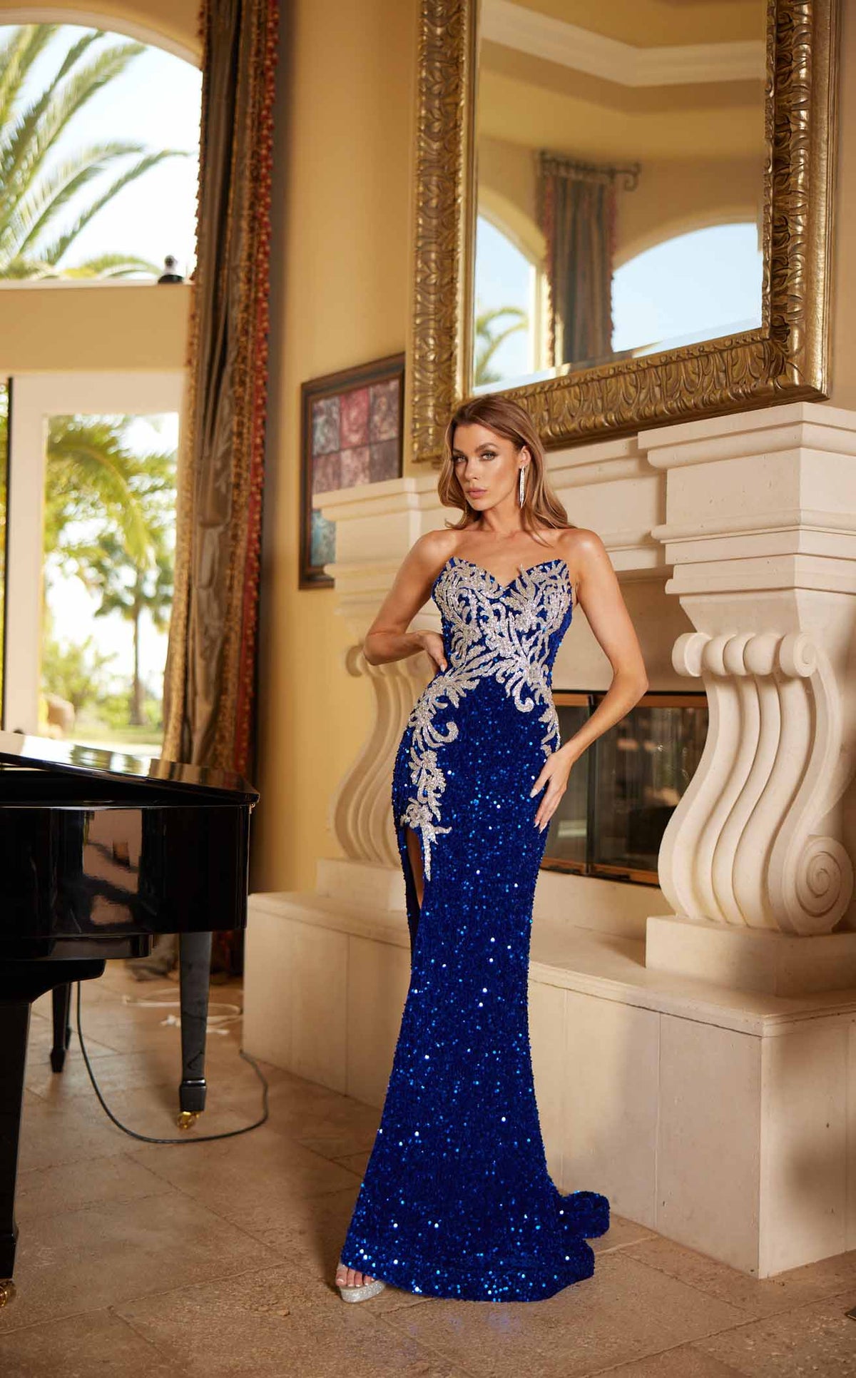 Lucci Lu 1332 Prom Dress - Royal Blue
