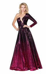 Mnm Couture M0039 Burgundy