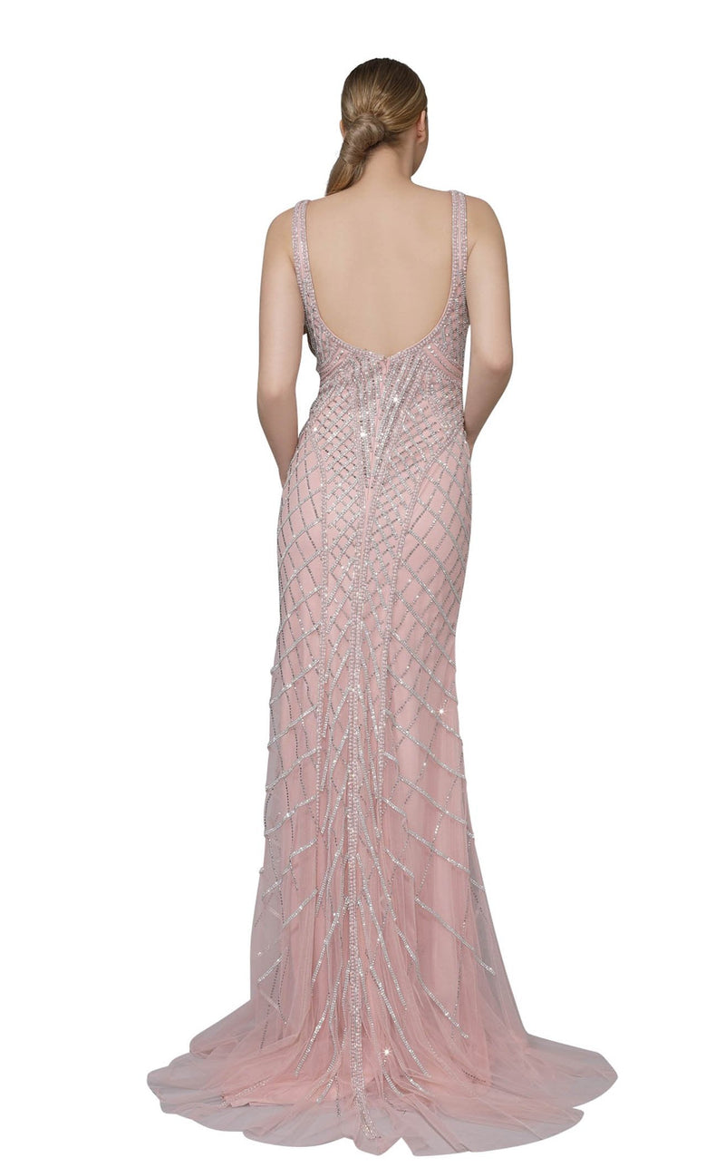 Modessa Couture M18001 Pink