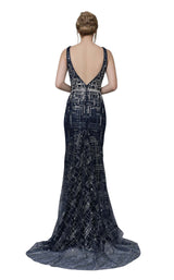 Modessa Couture M18005 Navy