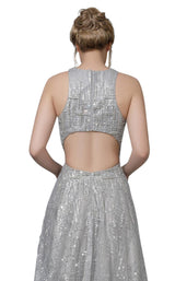 Modessa Couture M18006 Grey/Silver