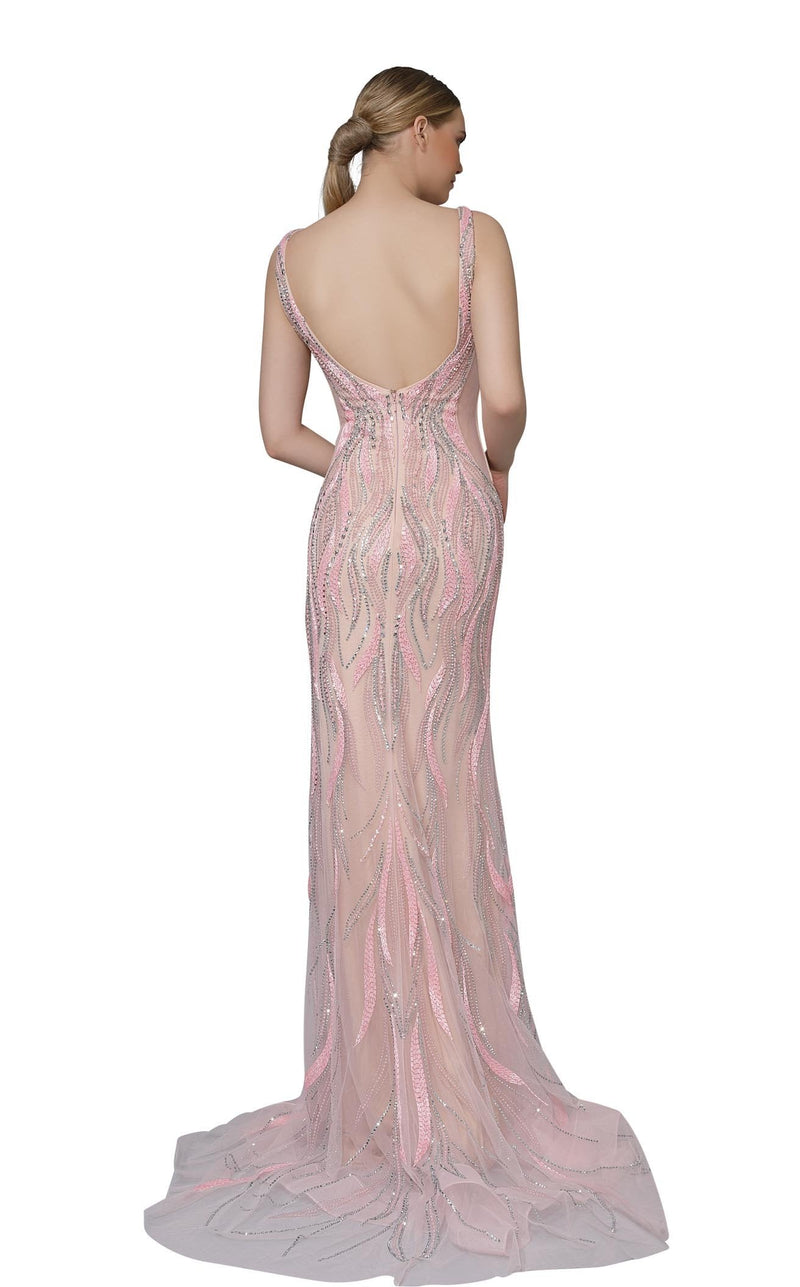 Modessa Couture M18007 Pink