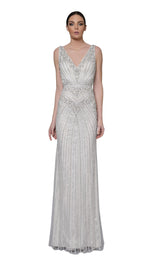 Modessa Couture M18023 Silver