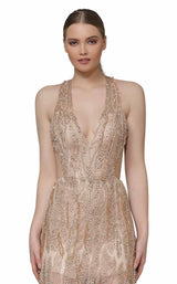 Modessa Couture M18025 Gold