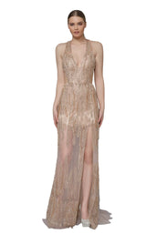 Modessa Couture M18025 Gold