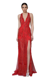 Modessa Couture M18025 Red