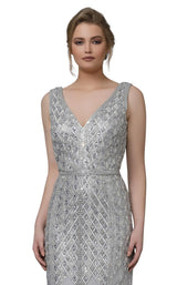 Modessa Couture M18029 Silver