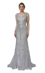 Modessa Couture M18029 Silver