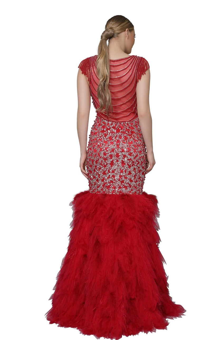 Modessa Couture M18036 Red