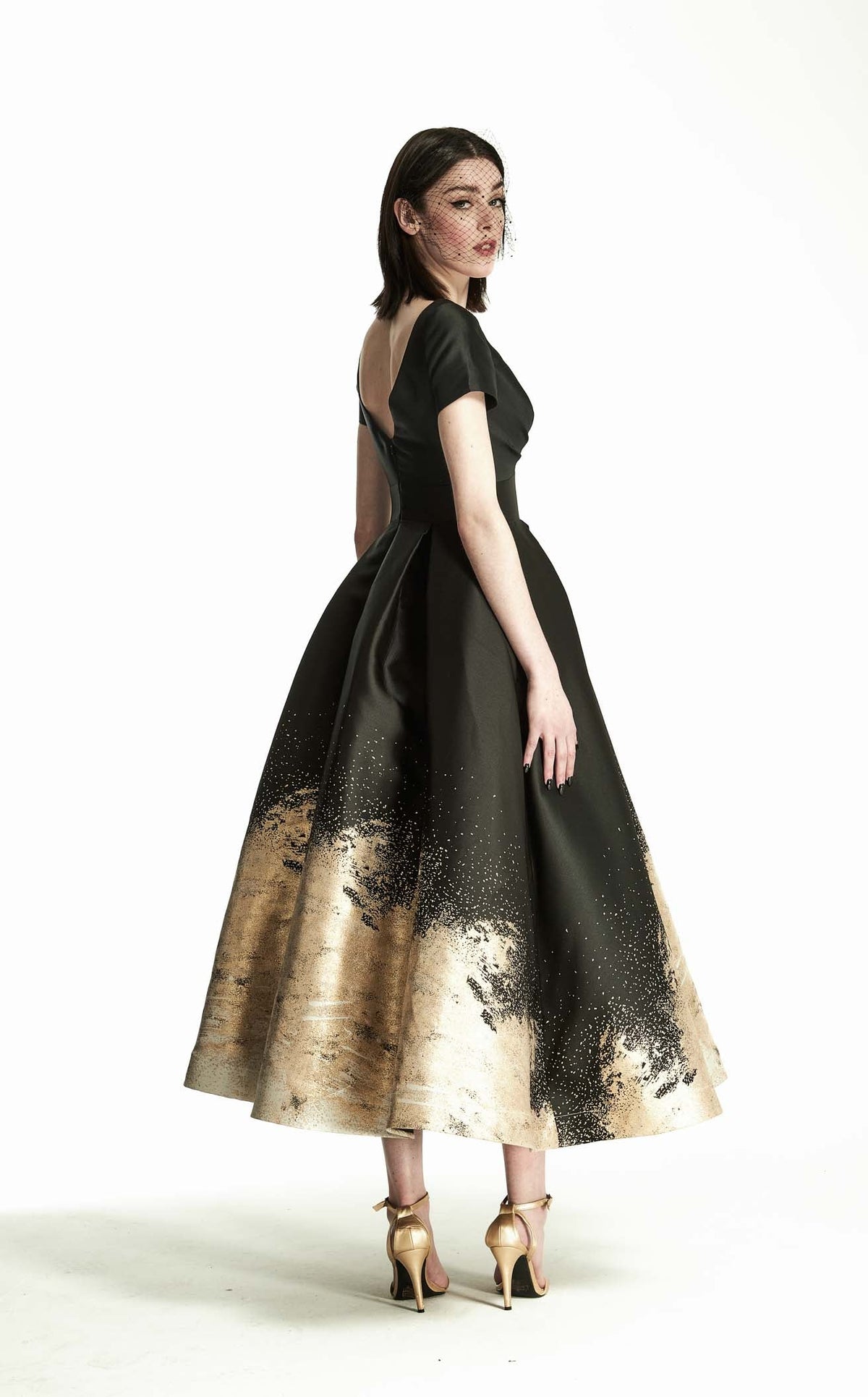 Park 108 M443 Prom Dress - Black/Gold | NewYorkDress