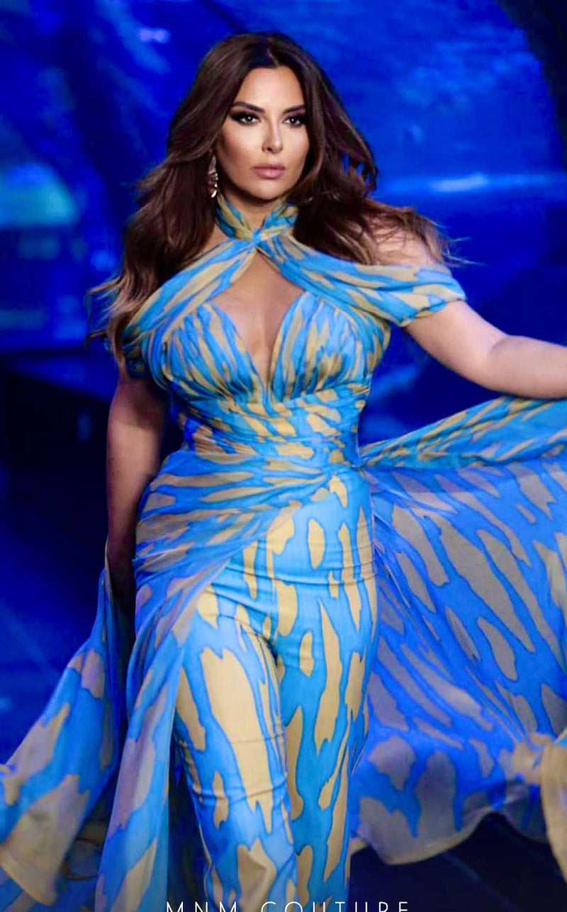 MNM Couture 2734 Blue/Beige