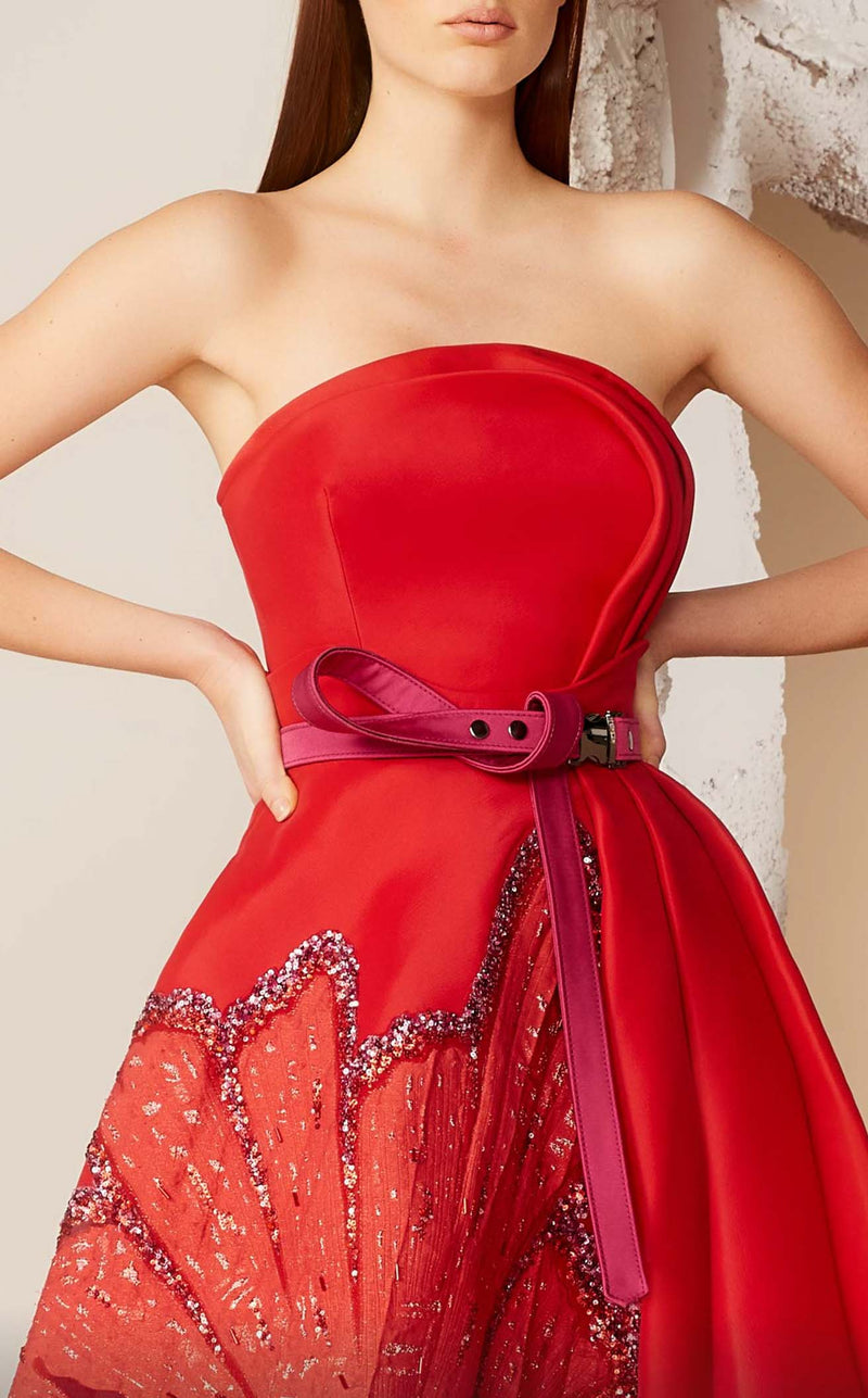 MNM Couture E0013 Red