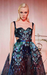 MNM Couture E0058 Navy Blue
