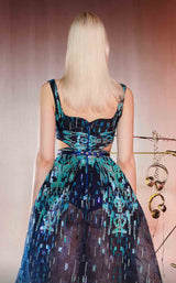MNM Couture E0058 Navy Blue