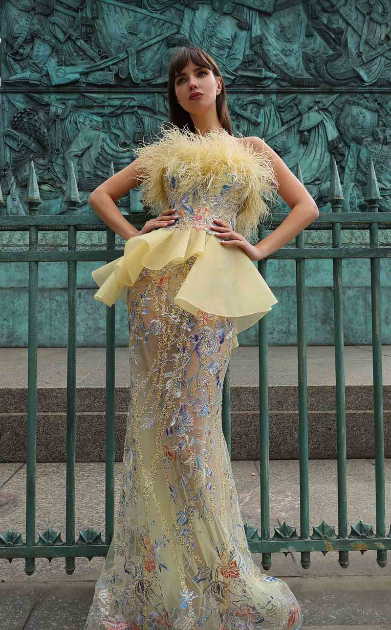 MNM Couture K4032 Yellow