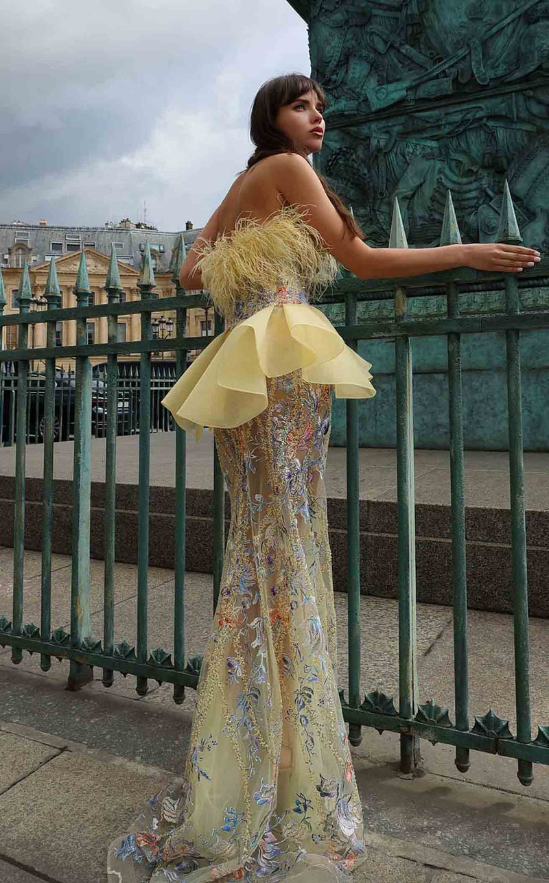 MNM Couture K4032 Yellow