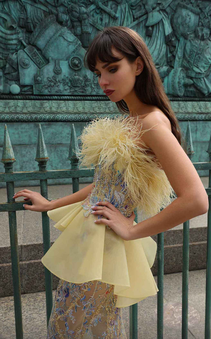 MNM Couture K4032 Yellow