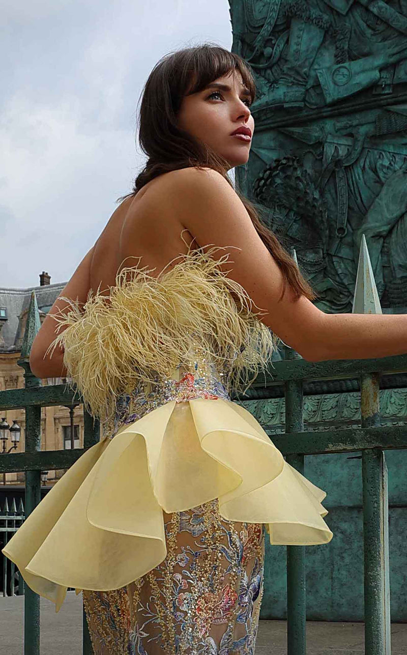 MNM Couture K4032 Yellow