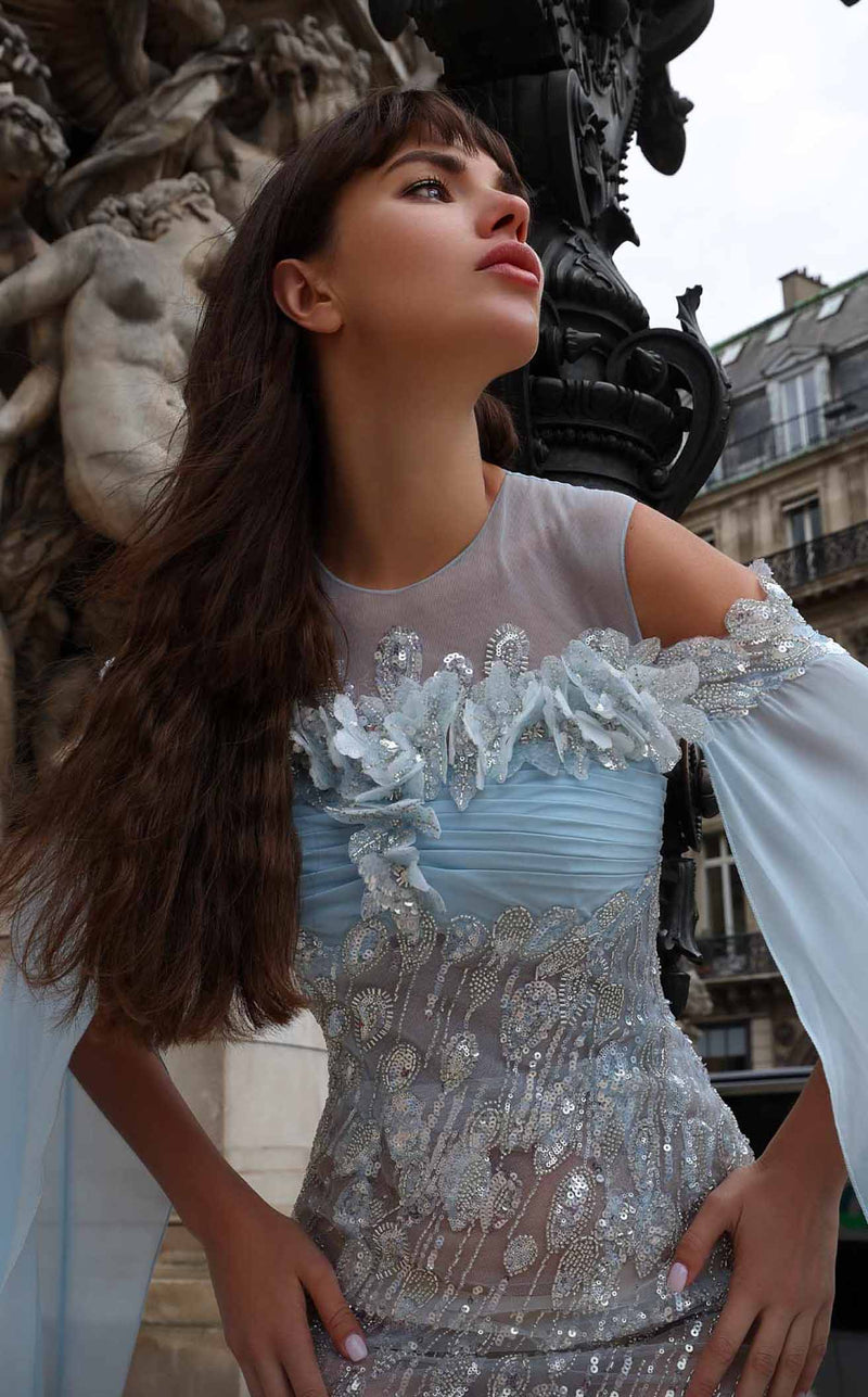 MNM Couture K4033 Light Blue