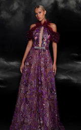 MNM Couture K4122 Purple