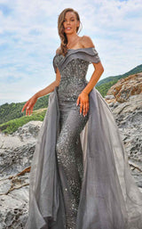 MNM Couture M1054 Dark Grey