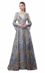 Mnm Couture K3652 Blue-Nude