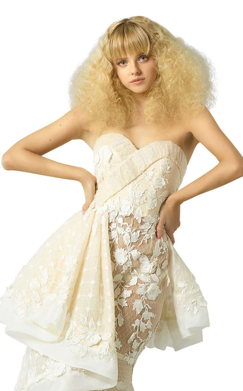 MNM Couture G0882 Ivory