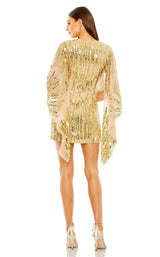 Mac Duggal 10036 Nude-Gold